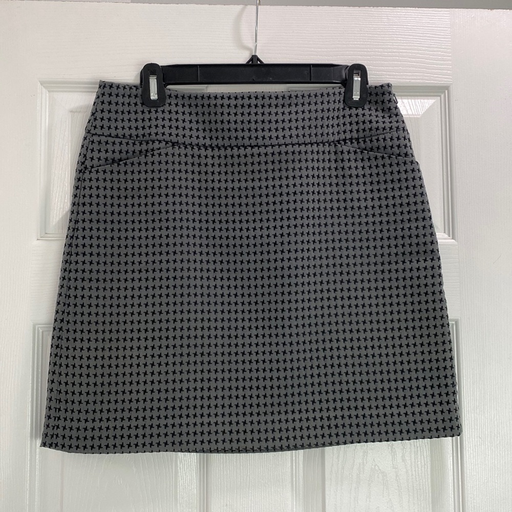 Gray & Black LOFT skirt